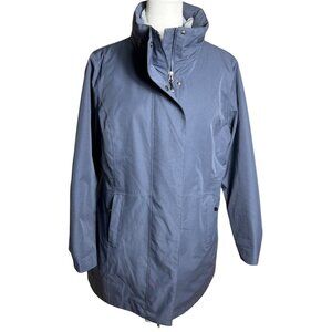 Swiss Tech 3 in 1 Coat Puffer Parka Raincoat Gray Winter Gorpcore Cabin Womens L